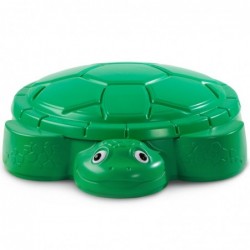 LITTLE TIKES Turtle Sandbox Toy Container with Lid