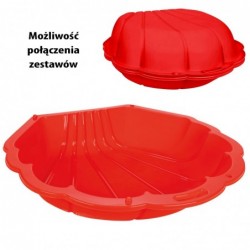 WOOPIE Sandbox Pool Shell Red 3in1 Dry Pool 1 tk.