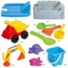 WOOPIE Portable Sandbox Castle Lockable + 9 acc.