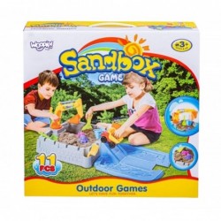 WOOPIE Portable Sandbox Castle Lockable + 9 acc.