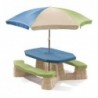 STEP2 Piknikulaud vihmavarju ja pinkidega