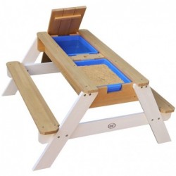 AXI Nicki piknikulaud pingi, vihmavarju ja vee-/liivakonteineritega