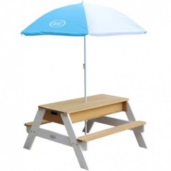 AXI Nicki piknikulaud pingi, vihmavarju ja vee-/liivakonteineritega