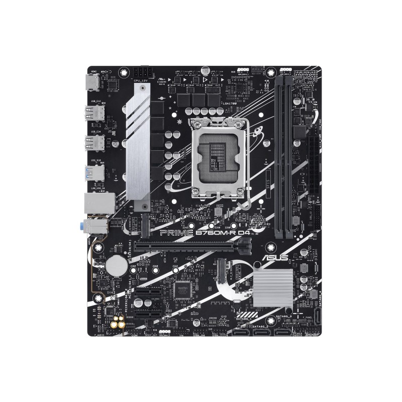 Asus PRIME B760M-R D4 Processor family Intel Processor socket LGA1700 Number of SATA connectors 4