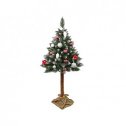 Christmas Tree Diamond Pine 3D on a trunk 160 cm Snow Glitter