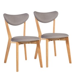 Chairs 2pcs JONNA grey natural