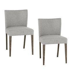 Chairs 2pcs TURIN grey fabric