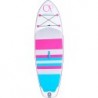 Ocean Pacific Venice All Round 8'6 Inflatable Paddle Board (White/Grey/Pink)