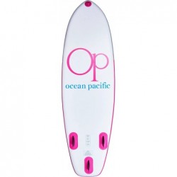 Ocean Pacific Venice All Round 8'6 Inflatable Paddle Board (White/Grey/Pink)