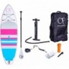 Ocean Pacific Sunset All Round 9'6 Inflatable Paddle Board (White/Grey/Pink)