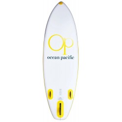 Ocean Pacific Sunset All Round 9'6 Inflatable Paddle Board (White/Grey/Yellow)