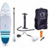 Ocean Pacific Malibu All Round 10'6 Inflatable Paddle Board (White/Grey/Teal)