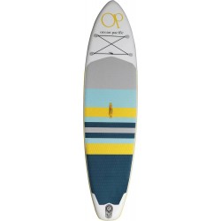 Ocean Pacific Malibu Lite 10'6 Inflatable Paddle Board (White/Grey/Yellow)