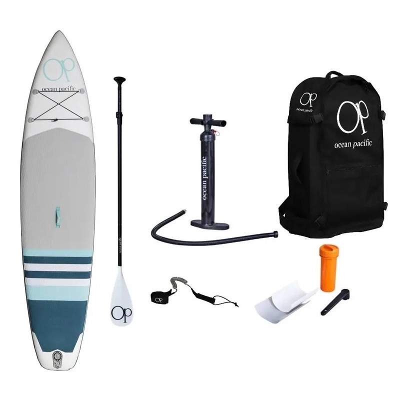 Ocean Pacific Laguna Lite 11'6 Inflatable Paddle Board (White/Grey/Teal)