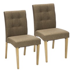 Chairs 2pcs ENRICH brown