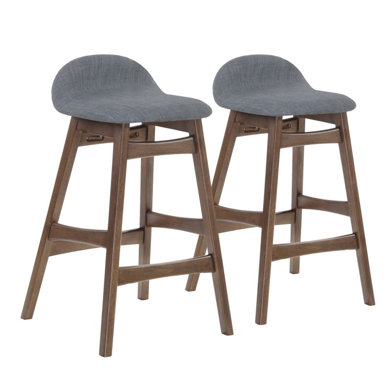 Bar stools 2pcs BLOOM grey