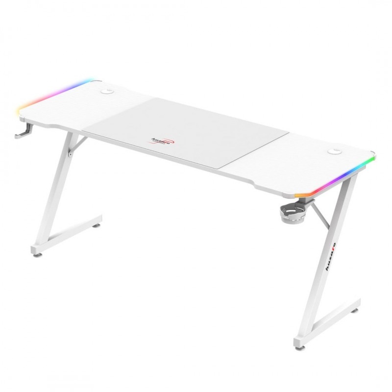 Huzaro Hero 4.8 White RGB - gaming desk