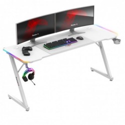 Huzaro Hero 4.8 White RGB - gaming desk