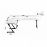 GAMING DESK HUZARO HERO 7.0 WHITE