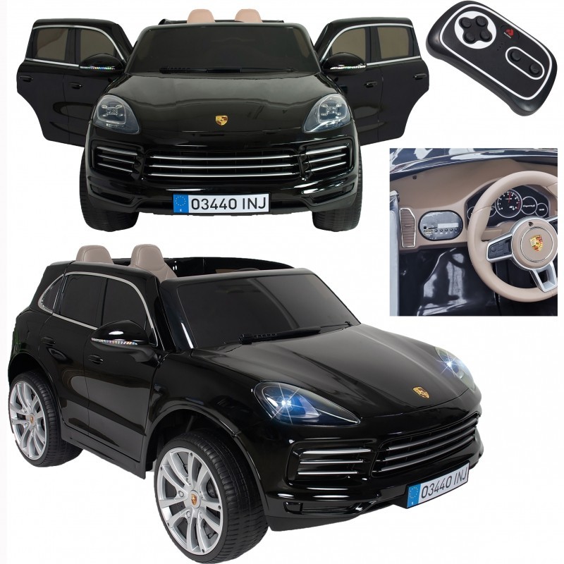 Двойной автомобиль INJUSA Porsche Cayenne S на аккумуляторе 12V R / C MP3