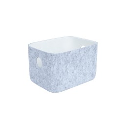 Basket LIDO FELT 20x15,5xH12cm, light grey