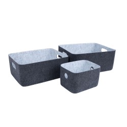 Kast LIDO FELT 33x25xH14cm, tumehall vilt