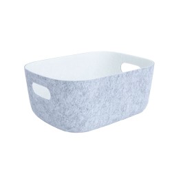 Basket LIDO POP 32x24xH14cm, light grey