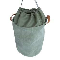 Laundry basket LIDO LEO D38xH48cm, green