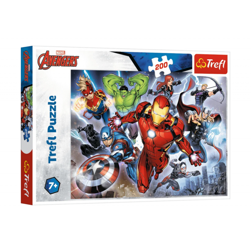 Puzzle 200 pcs. Brave Avengers Disney Marvel Trefl 13260