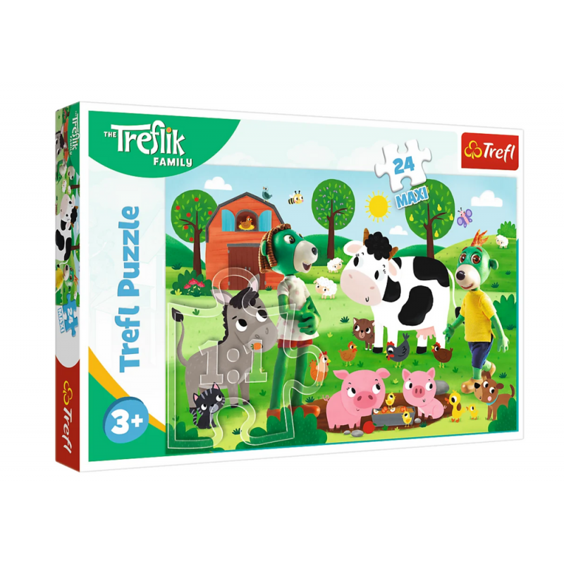 Puzzle 24 Maxi Treflik Family Trefliki in the Countryside Trefl 14361