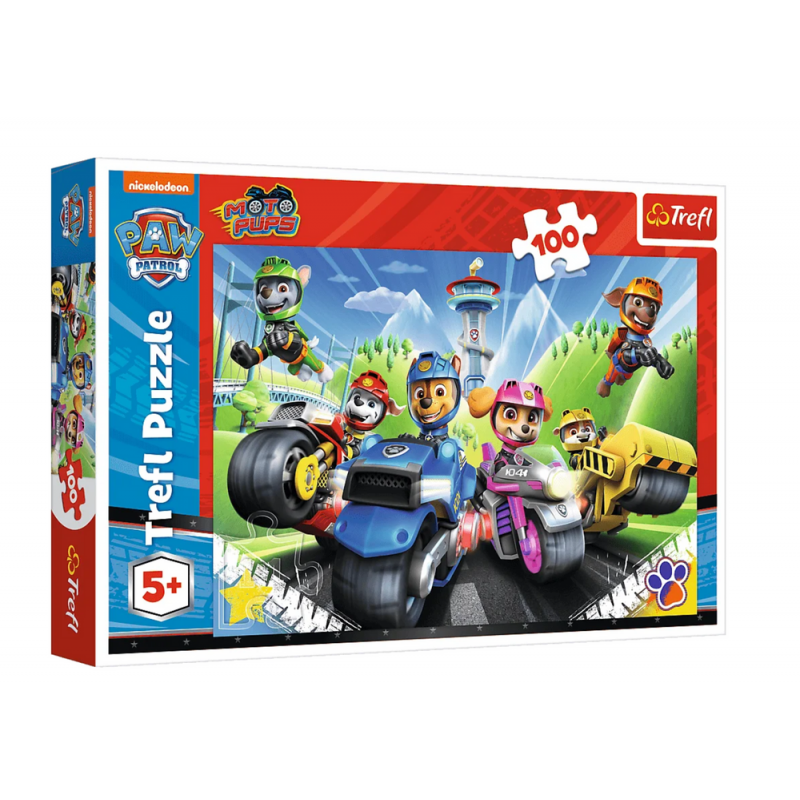 Puzzle 100pcs Paw Patrol on Motorcycles Trefl 16430