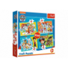 Paw Patrol 4in1 Puzzles Cheerful Paw Patrol Team Trefl 34346