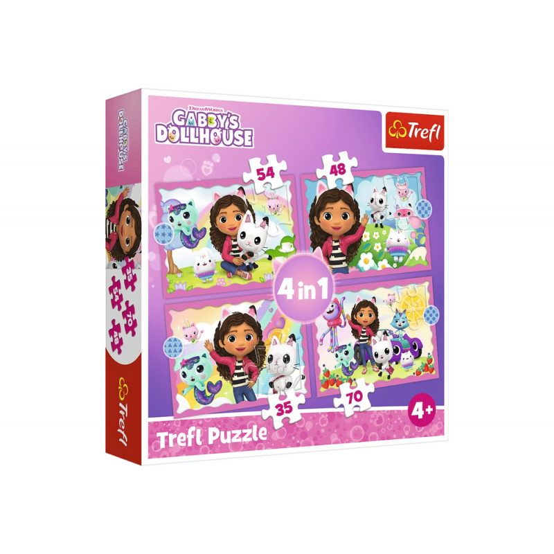 Puzzle 4in1 Adventures of Gabi Trefl 34620