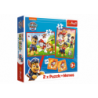 Puzzle + Memos 2in1 Paw Patrol Dog Team in Action Trefl 93337