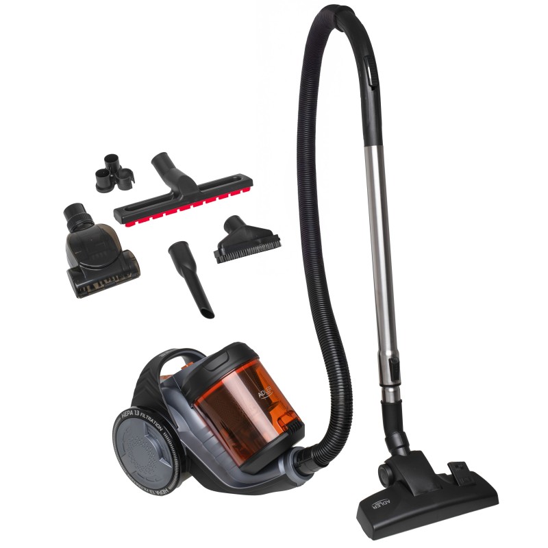 Adler Cyclone Vacuum Cleaner AD 7065 Bagless Power 700 W Dust capacity 1.6 L Black/Red