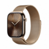 Apple Watch Series 10 GPS + Cellular 46mm Gold Titanium Case with Gold Milanese Loop - M/L