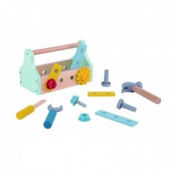 TooKY TOY Набор деревянных ящиков для инструментов, 18 шт.