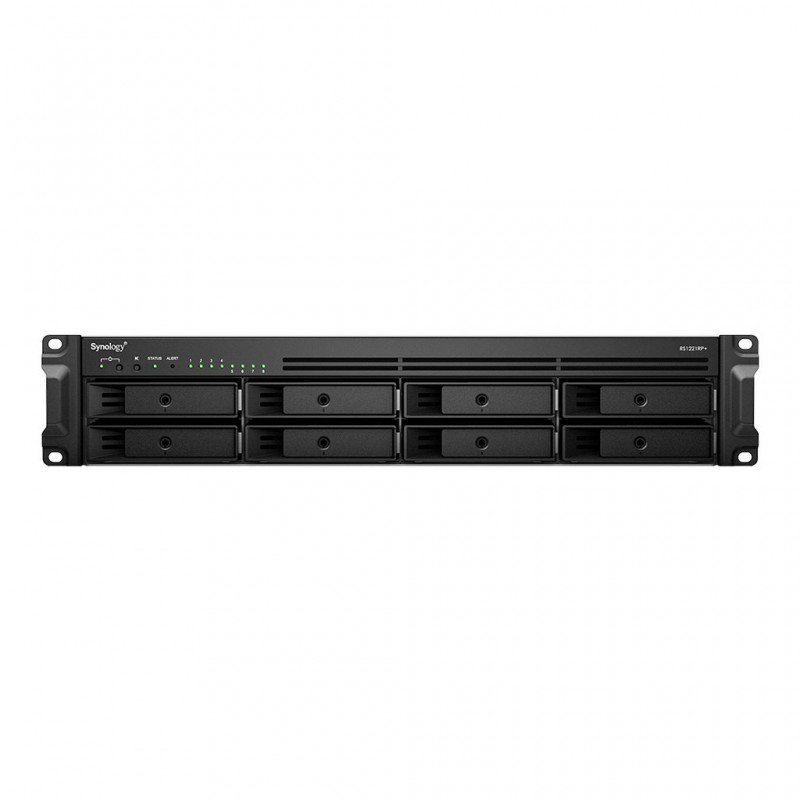 Synology RackStation RS1221RP+ NAS/storage server Rack (2U) Ryzen Embedded V1500B 4 GB DDR4 0 TB DiskStation Manager