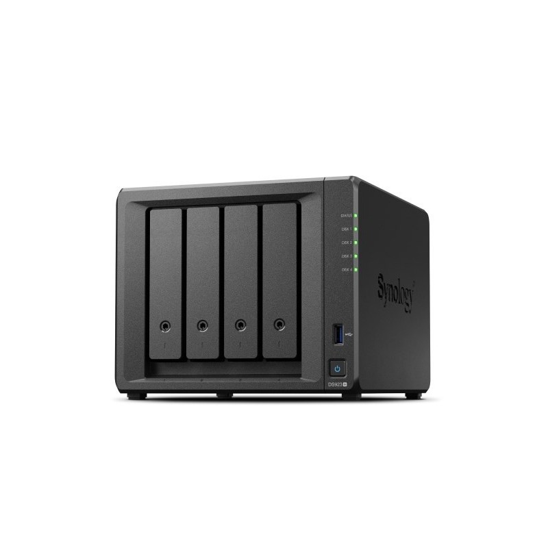 Synology DiskStation DS923+ NAS/storage server Tower Ryzen Embedded R1600 4 GB DDR4L 0 TB DiskStation Manager Black