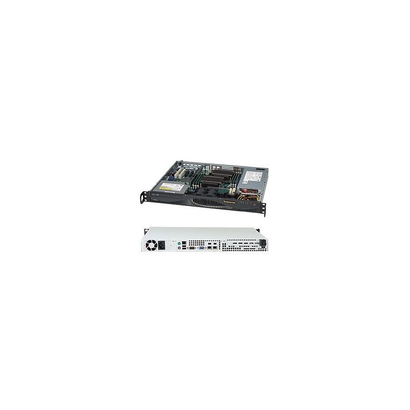 Supermicro SuperChassis 512F-350B1 Rack Black 350 W