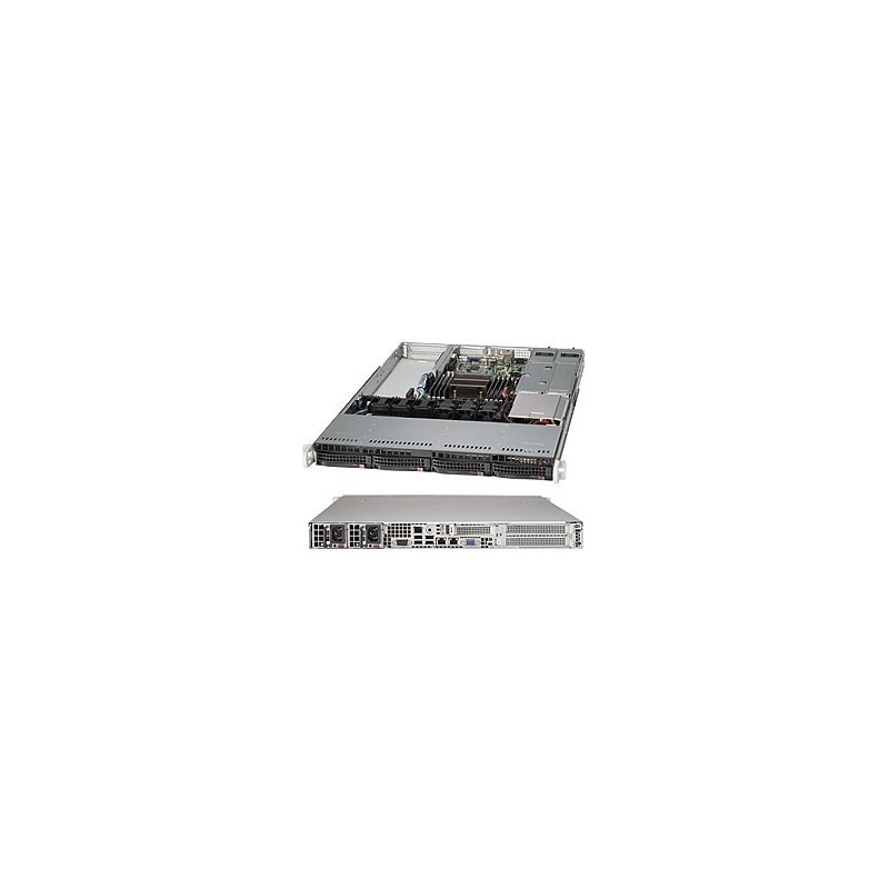 Supermicro SC815TQ-R700WB Rack Black 700 W