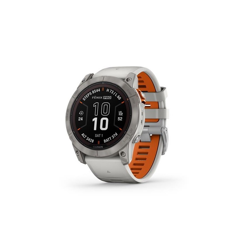 Garmin Fenix ​​​​7X Pro Sapphire Solar viedpulkstenis, 51 mm, pelēks/oranžs