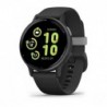 Garmin vivoactive 5 Smartwatch, Slate Aluminum Bezel with Black Case and Silicone Band