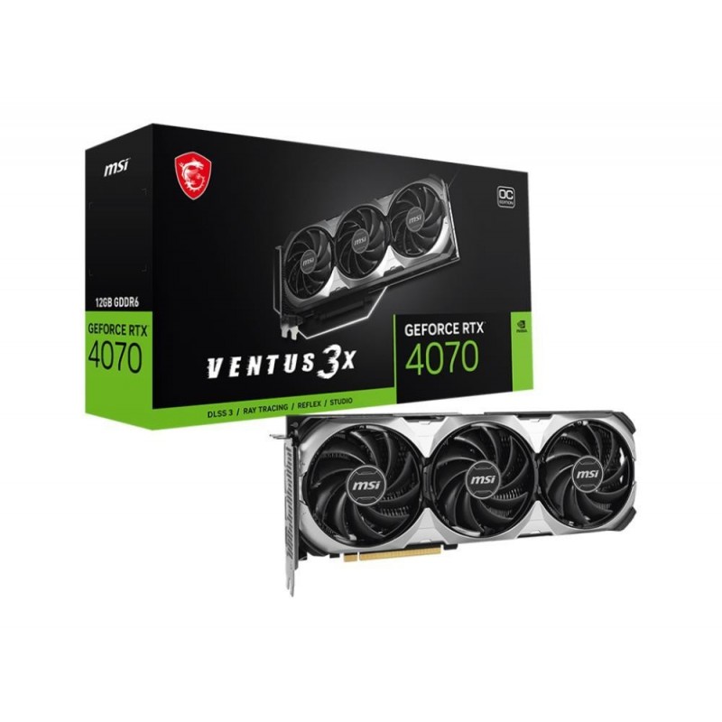 Graphics Card MSI NVIDIA GeForce RTX 4070 12 GB GDDR6 192 bit PCIE 4.0 16x GPU 2520