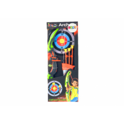 Archer Set Bow Shield Quiver Arrows 3 Pcs Light