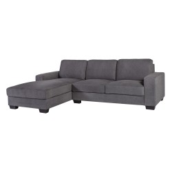 Corner sofa KENDRA LC dark grey