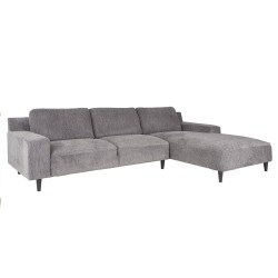 Угловой диван HILDE правый угол 288x92 173xH88cm, материал покрытия  ткань, цвет  серый