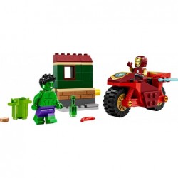 LEGO Super Heroes 76287 Iron Man z motocyklem i Hulk