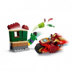 LEGO Super Heroes 76287 Iron Man z motocyklem i Hulk