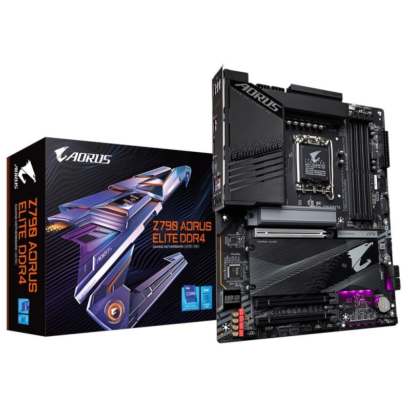 Gigabyte Z790 AORUS ELITE DDR4 Motherboard - Supports Intel Core 14th Gen CPUs, 16*+1+2 Phases Digital VRM, up to